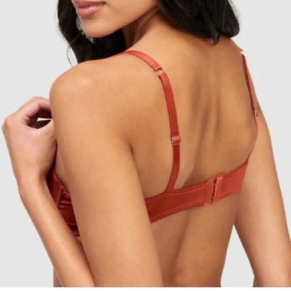NWT Fredericks of Hollywood Push-Up Rust Underwire Bra Size 34B - Picture 3 of 8